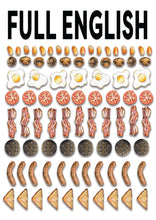 Load image into Gallery viewer, Full English Illustrated Print Lucy Hughes Creations