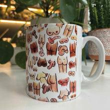 Load image into Gallery viewer, 'Boobs, Bums & Willies' Ceramic Mug Lucy Hughes Creations