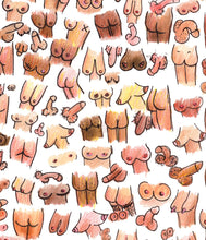Load image into Gallery viewer, Boobs, Bums &amp; Willies Print Lucy Hughes Creations 
