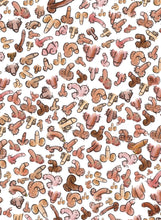 Load image into Gallery viewer, Bunch of Dicks Tea Towel (P&P included) SOLD OUT - PRE ORDER FOR JAN 2022 apron Lucy Hughes Creations