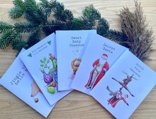 Load image into Gallery viewer, Multi Multi Pack of 5 Christmas Cards - Large Lucy Hughes Creations