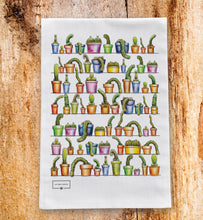 Load image into Gallery viewer, Peni Cacti Tea Towel (P&P included) // SOLD OUT // PRE ORDER FOR JAN 2022 tea towel Lucy Hughes Creations