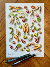 Load image into Gallery viewer, Rude Food Print Lucy Hughes Creations