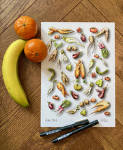 Load image into Gallery viewer, Rude Food Print Lucy Hughes Creations 

