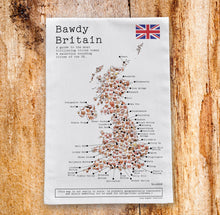 Load image into Gallery viewer, TEA TOWEL - ‘Bawdy Britain’ Tea Towel (P&P included) // Pre order for delivery Jan 2022 tea towel Lucy Hughes Creations