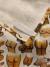 Load image into Gallery viewer, TEA TOWEL - ‘Boobs, Bums and Willies’ Tea Towel (P&P included) // SOLD OUT // PRE ORDER FOR DELIVERY DEC 2021 apron Lucy Hughes Creations
