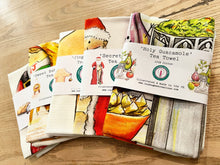 Load image into Gallery viewer, Bumper Bundle of Five Christmas Tea Towels tea towel Lucy Hughes Creations 
