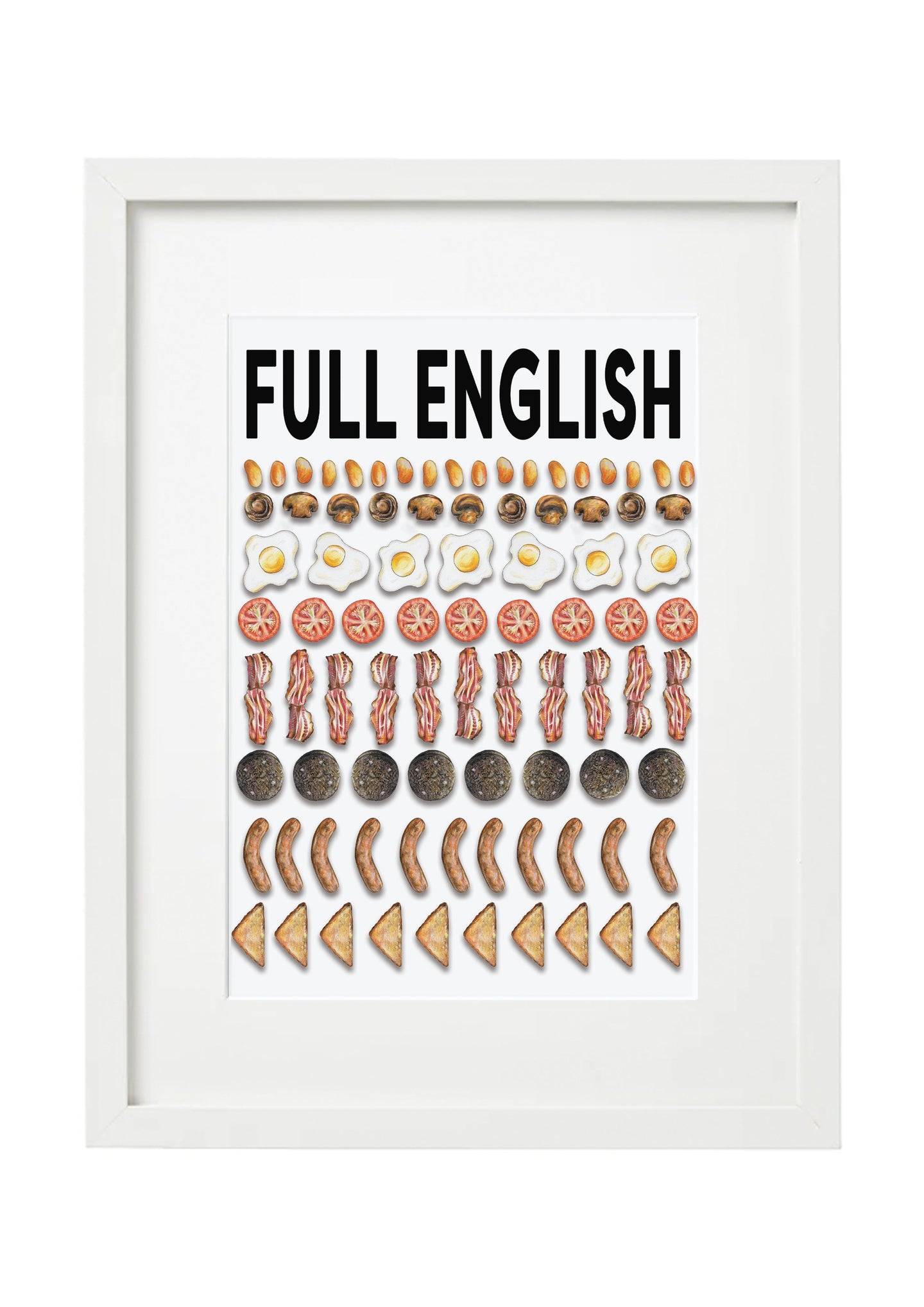 Full English Illustrated Print Lucy Hughes Creations 