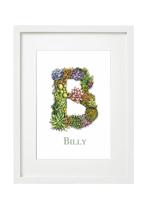 'B' Alphabet Print Lucy Hughes Creations 
