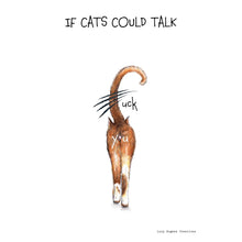 Load image into Gallery viewer, Cat Talk Print Lucy Hughes Creations 
