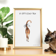 Load image into Gallery viewer, Cat Talk Print Lucy Hughes Creations 
