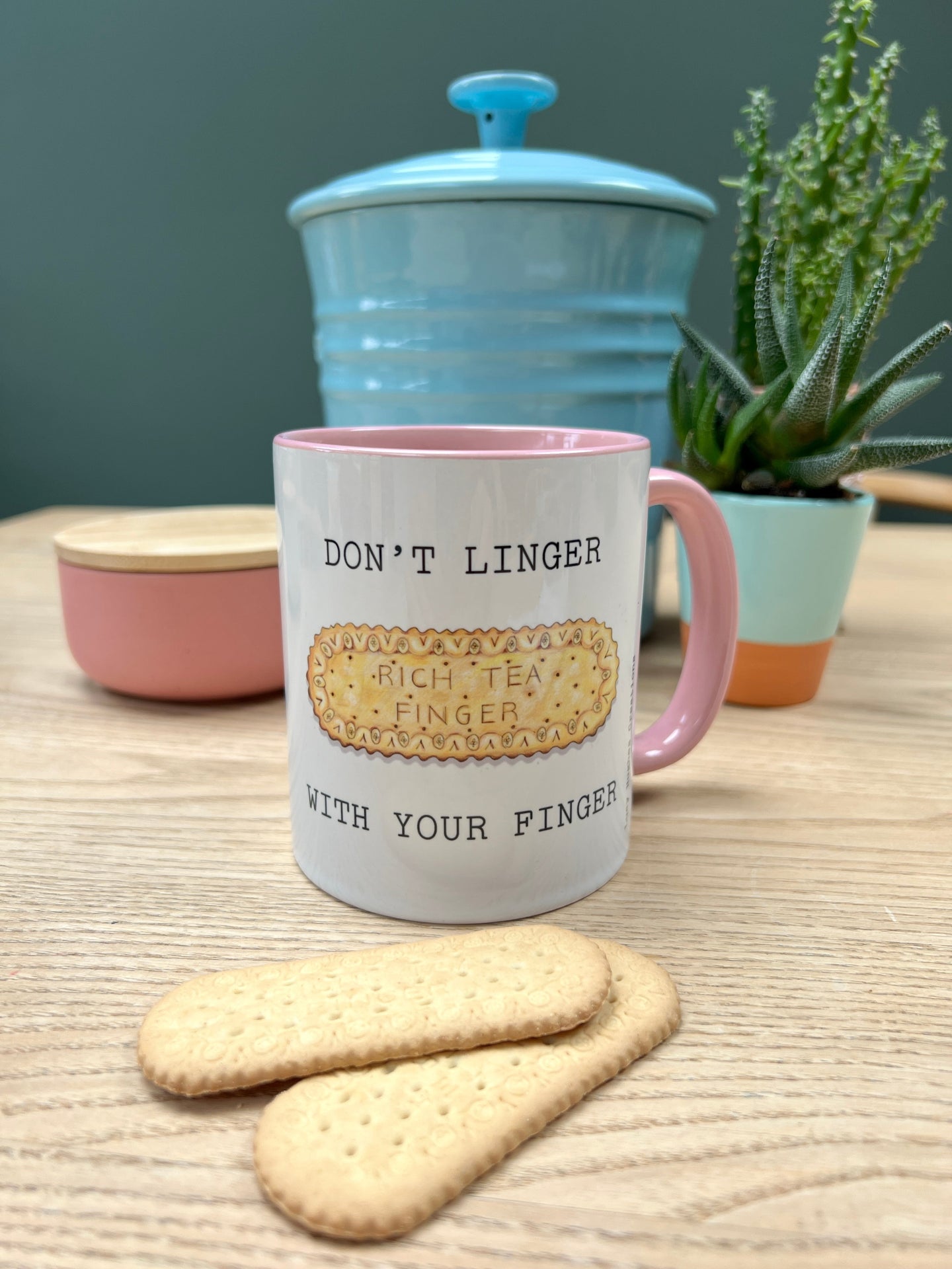 Don't Linger With Your Finger Mug Lucy Hughes Creations 