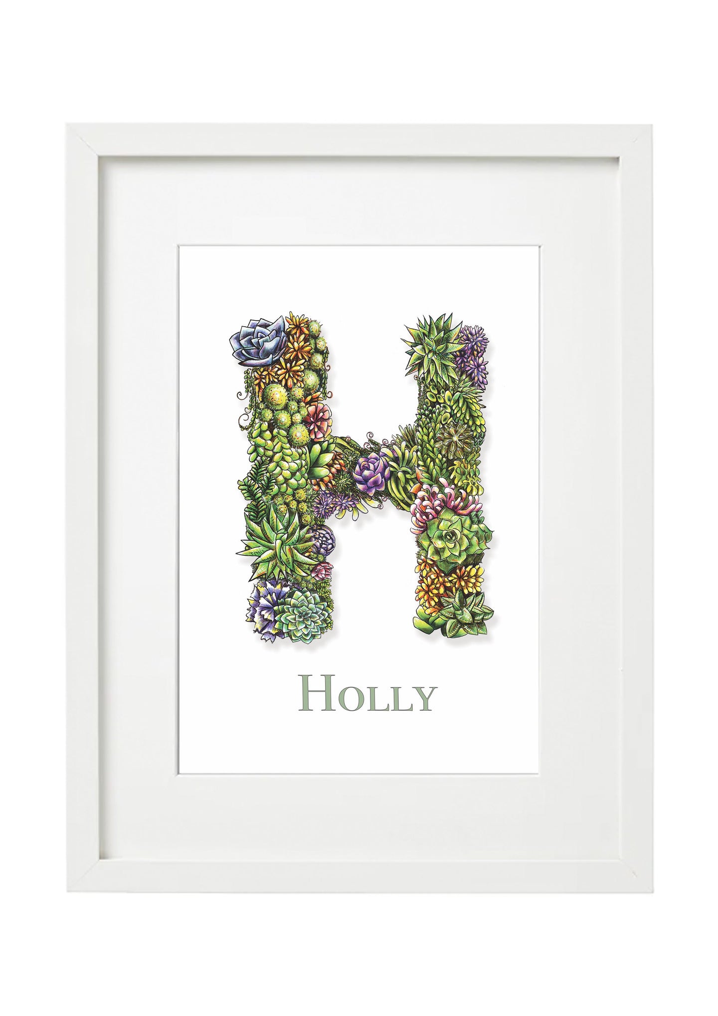 'H' Alphabet Print Lucy Hughes Creations 