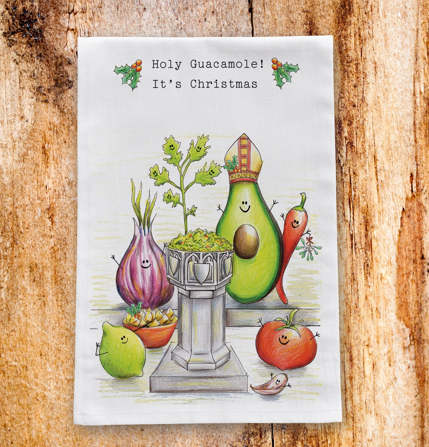 Holy Guacamole Tea Towel tea towel Lucy Hughes Creations 