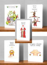 Load image into Gallery viewer, Multi Pack of 5 Christmas Cards - Large Lucy Hughes Creations 
