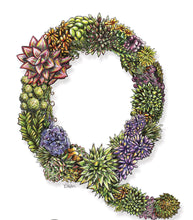 Load image into Gallery viewer, &#39;Q&#39; Alphabet Print Lucy Hughes Creations 
