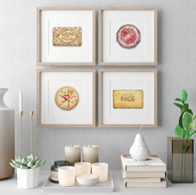 Load image into Gallery viewer, Set of four - biscuit square prints 8&quot; x 8&quot; Lucy Hughes Creations 
